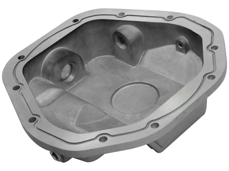 afe Front Differential Cover (Raw; Street Series); Ford Diesel Trucks 94.5-14 V8-7.3/6.0/6.4/6.7L - Crew Original