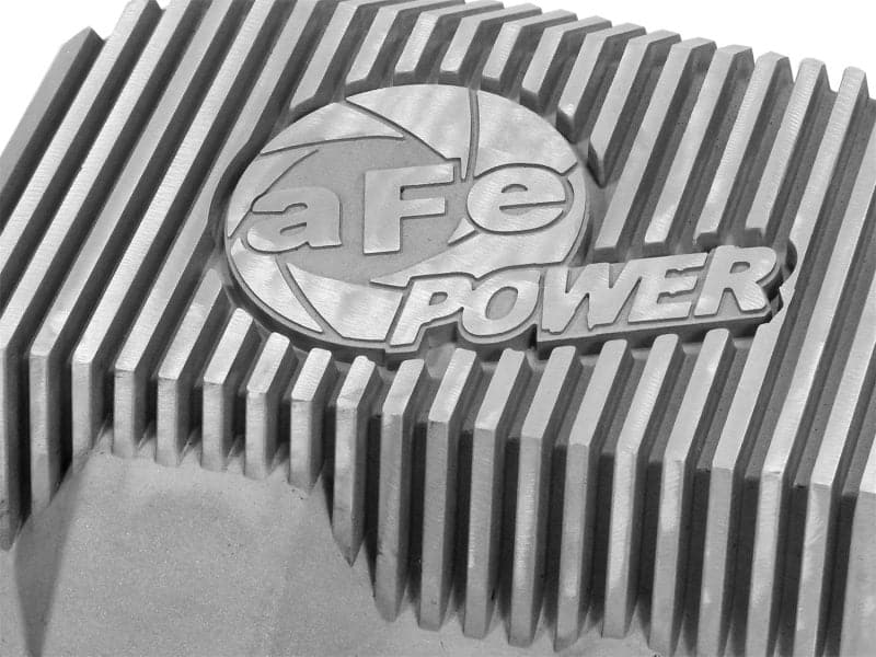 afe Front Differential Cover (Raw; Street Series); Ford Diesel Trucks 94.5-14 V8-7.3/6.0/6.4/6.7L - Crew Original