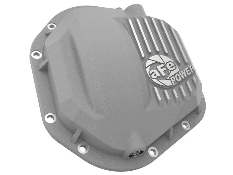 afe Front Differential Cover (Raw; Street Series); Ford Diesel Trucks 94.5-14 V8-7.3/6.0/6.4/6.7L - Crew Original