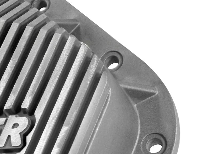 afe Front Differential Cover (Raw; Street Series); Ford Diesel Trucks 94.5-14 V8-7.3/6.0/6.4/6.7L - Crew Original