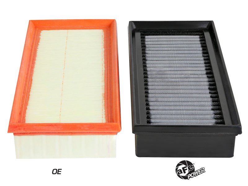 aFe Magnum FLOW Pro DRY S OE Replacement Filter 15-19 Mercedes C63 AMG 4.0L TT (Pair) - Crew Original