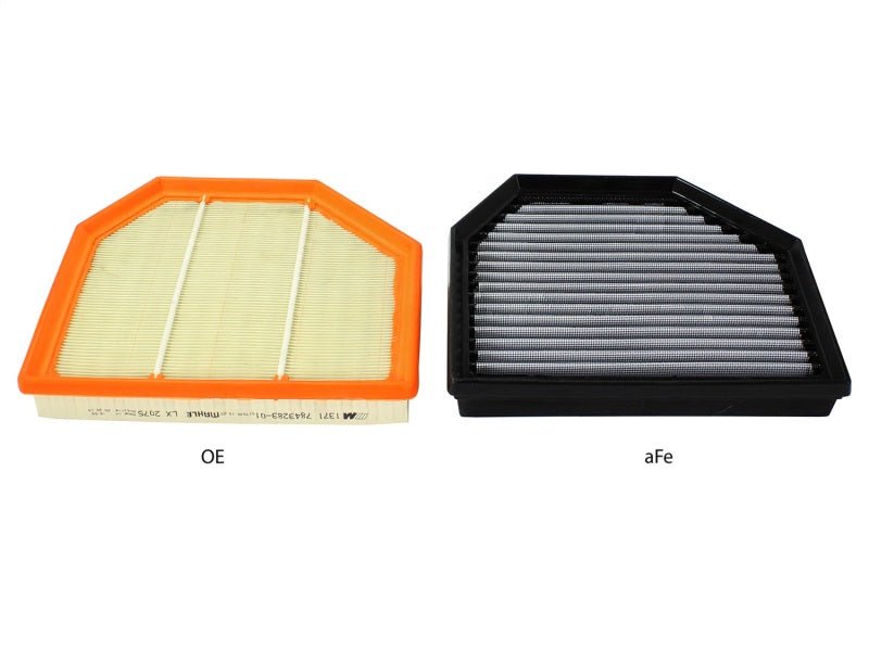 aFe MagnumFLOW OEM Replacement Air Filter PRO Dry S 2015 BMW M3/M4 (F80/F82) 3.0L S55 (tt) Qty. 2 - Crew Original