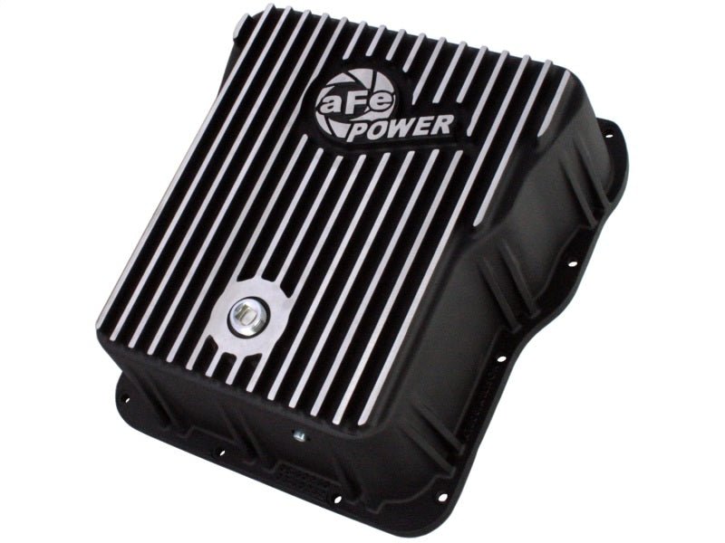 aFe Power Cover Trans Pan Machined Trans Pan GM Diesel Trucks 01-12 V8-6.6L Machined - Crew Original