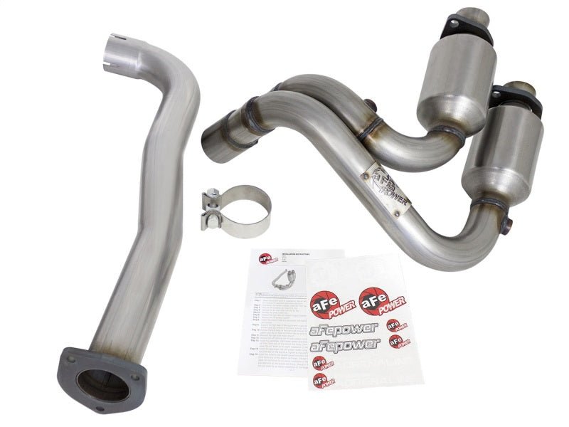 aFe Power Direct Fit Catalytic Converter Replacements Front 00-03 Jeep Wrangler (TJ) I6-4.0L - Crew Original