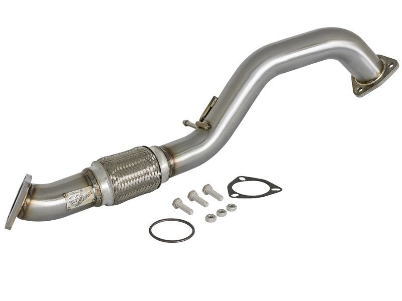 aFe Power Elite Twisted Steel 16-17 Honda Civic I4-1.5L (t) 2.5in Rear Down-Pipe Mid-Pipe - Crew Original