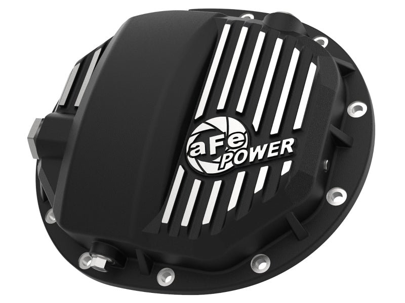 aFe Power Pro Series AAM 9.5/9.76 Rear Diff Cover Black w/Mach Fins 14-19 GM Silverado/Sierra 1500 - Crew Original