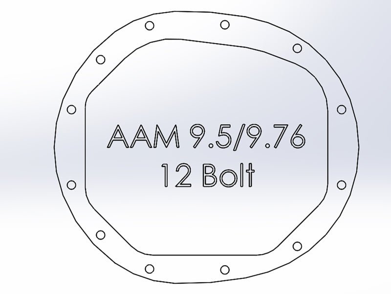 aFe Power Pro Series AAM 9.5/9.76 Rear Diff Cover Black w/Mach Fins 14-19 GM Silverado/Sierra 1500 - Crew Original