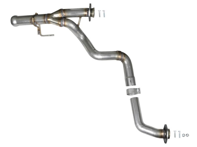 aFe POWER Twisted Steel Y-Pipe 2-1/4in 409 SS Exhaust System 2018 Jeep Wrangler (JL) V6-3.6L - Crew Original