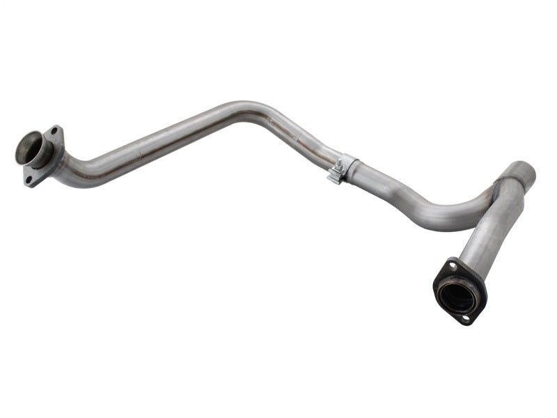 aFe Power Twisted Steel Y-Pipe Stainless Steel 2.5in 12-14 Jeep Wrangler V6 3.6L - Crew Original