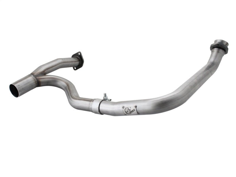 aFe Power Twisted Steel Y-Pipe Stainless Steel 2.5in 12-14 Jeep Wrangler V6 3.6L - Crew Original