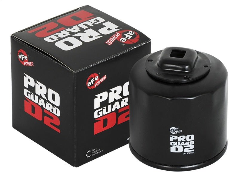 aFe Pro GUARD D2 Oil Filter 02-17 Nissan Cars L4/ 04-17 Subaru Cars H4 (4 Pack) - Crew Original