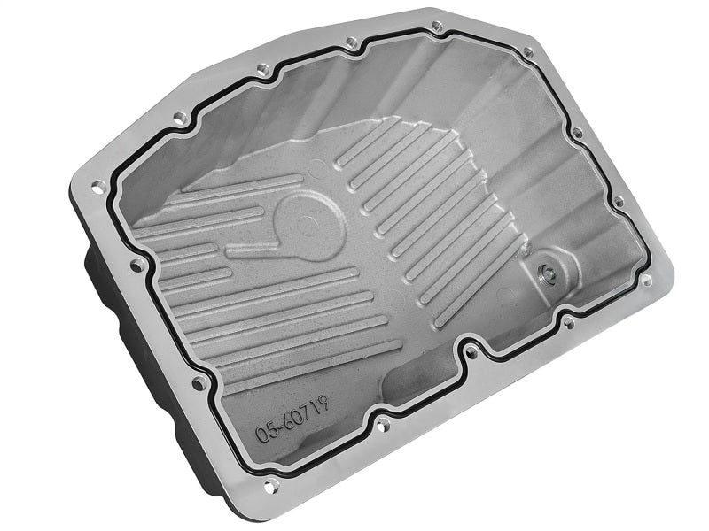 AFE Pro Series Engine Oil Pan Black w/Machined Fins; 11-16 Ford Powerstroke V8-6.7L (td) - Crew Original