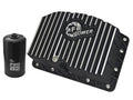 AFE Pro Series Engine Oil Pan Black w/Machined Fins; 11-16 Ford Powerstroke V8-6.7L (td) - Crew Original