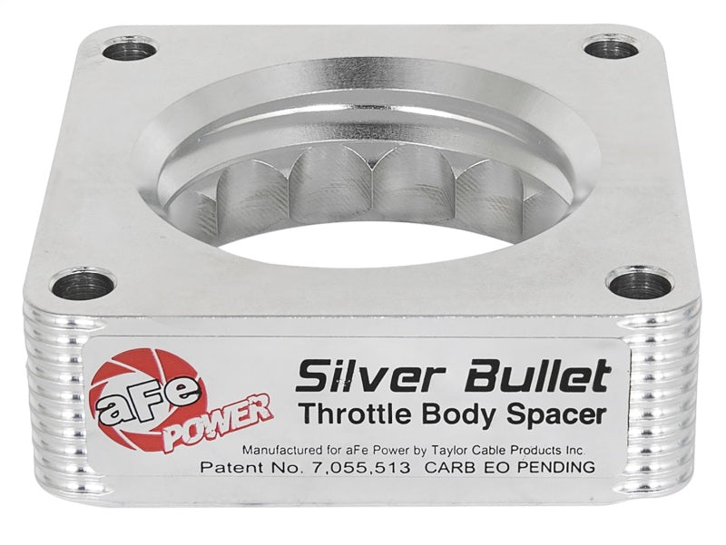 aFe Silver Bullet Throttle Body Spacer 03-06 Nissan 350Z V6 3.5L (VQ35DE) - Crew Original