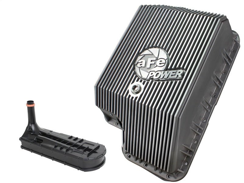 afe Transmission Pan (Raw); Ford Diesel Trucks 03-10 V8-6.0/6.4L (td) - Crew Original