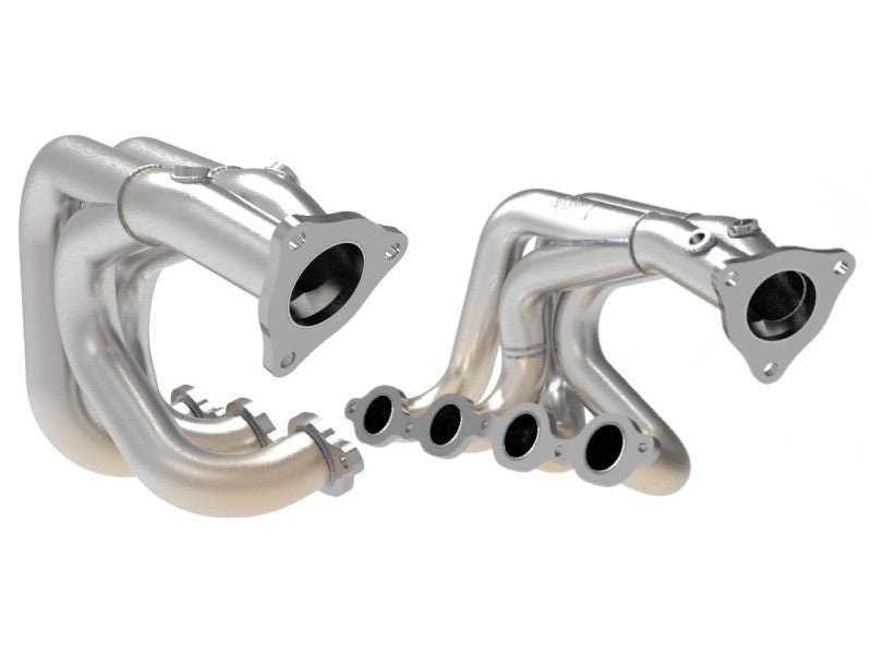 aFe Twisted 304SS Header 2020 Chevy Corvette (C8) 6.2L V8 - Brushed - Crew Original