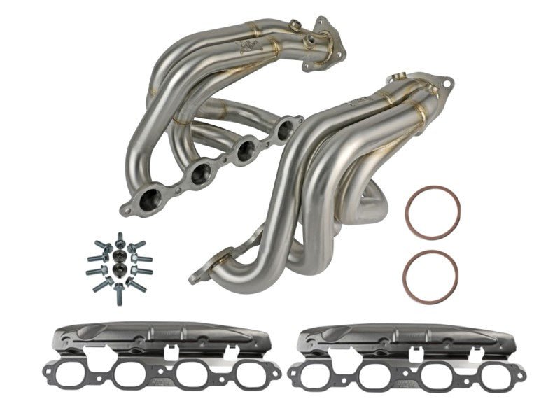 aFe Twisted 304SS Header 2020 Chevy Corvette (C8) 6.2L V8 - Brushed - Crew Original