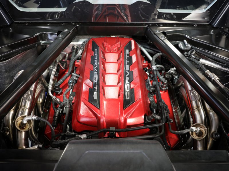 aFe Twisted 304SS Header 2020 Chevy Corvette (C8) 6.2L V8 - Brushed - Crew Original