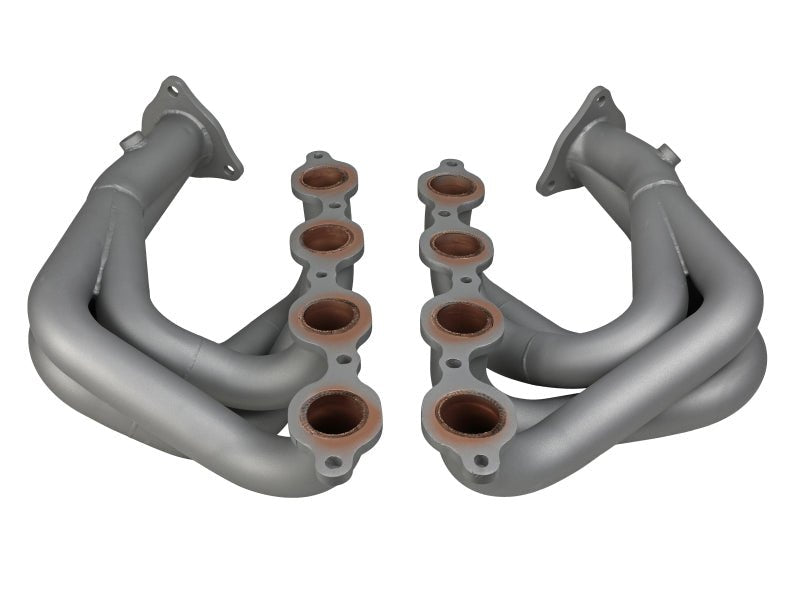 aFe Twisted 304SS Header 2020 Chevy Corvette (C8) 6.2L V8 - Titanium Ceramic Coated - Crew Original