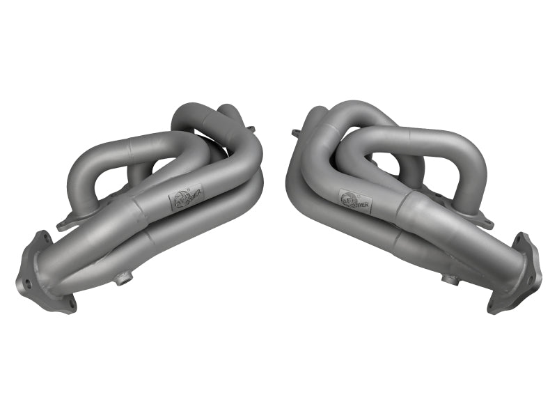 aFe Twisted 304SS Header 2020 Chevy Corvette (C8) 6.2L V8 - Titanium Ceramic Coated - Crew Original