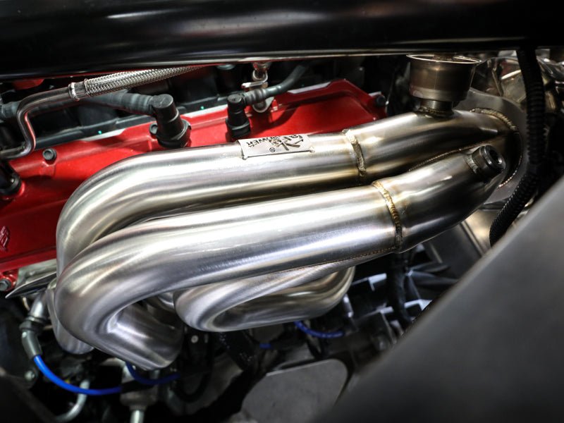 aFe Twisted 304SS Header 2020 Chevy Corvette (C8) 6.2L V8 - Titanium Ceramic Coated - Crew Original