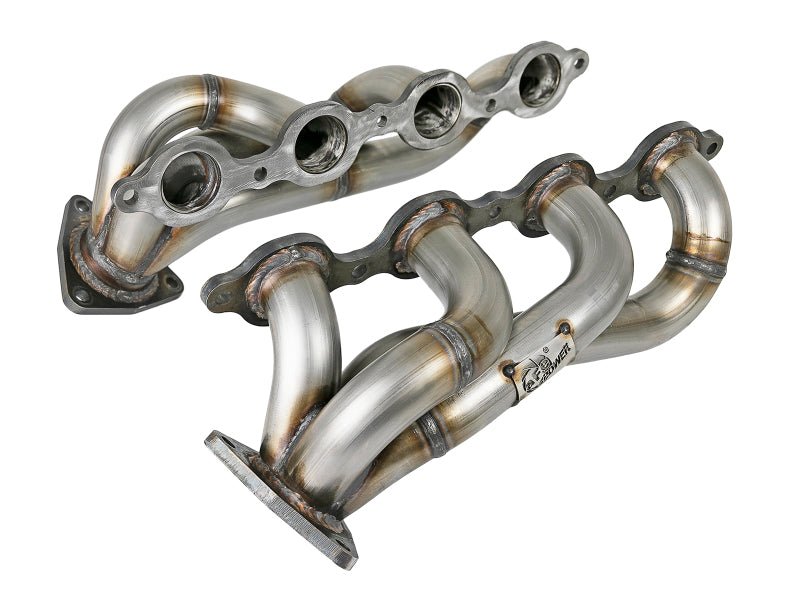 aFe Twisted Steel 1-3/4in 304SS Shorty Headers 2019 GM Silverado / Sierra 1500 V8-5.3L/6.2L - Crew Original