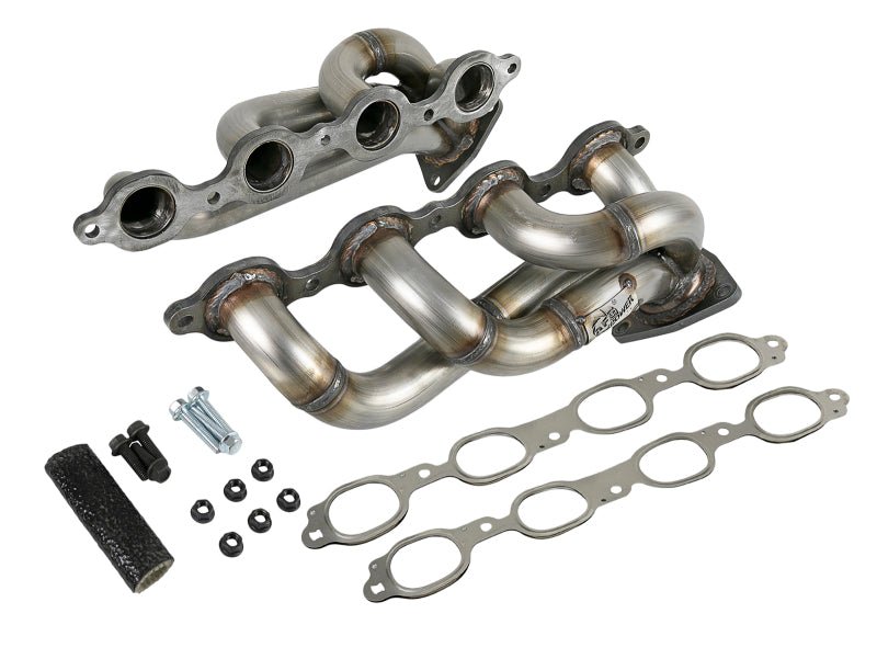 aFe Twisted Steel 1-3/4in 304SS Shorty Headers 2019 GM Silverado / Sierra 1500 V8-5.3L/6.2L - Crew Original