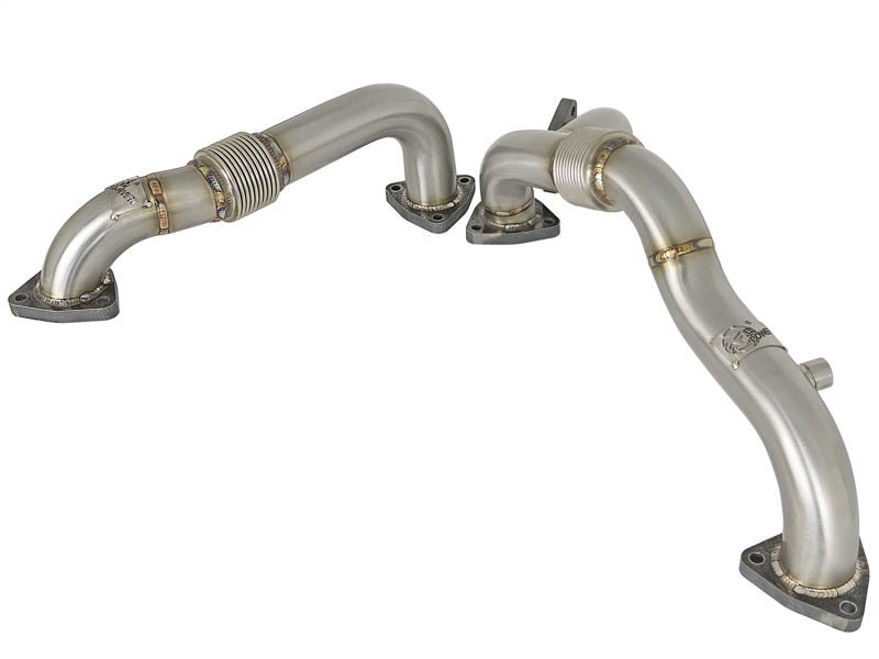 aFe Twisted Steel Header Up-Pipe 08-10 Ford Diesel Trucks V8-6.4L (td) - Crew Original