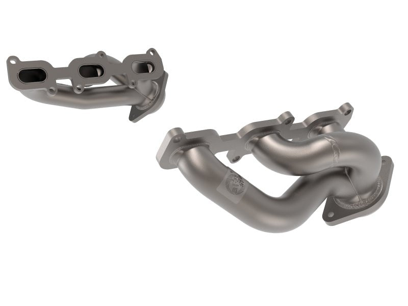 aFe Twisted Steel Shorty Header 11-17 Ford Mustang V6-3.7L - Titanium Coat Finish - Crew Original