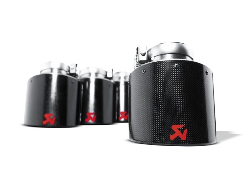 Akrapovic 06-13 Chevrolet Corvette ZO6/ZR1 (C6) Tail Pipe Set (Carbon 125 mm) - Crew Original