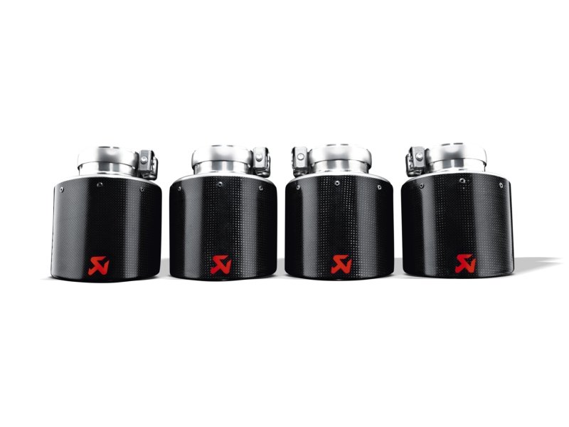 Akrapovic 06-13 Chevrolet Corvette ZO6/ZR1 (C6) Tail Pipe Set (Carbon 125 mm) - Crew Original