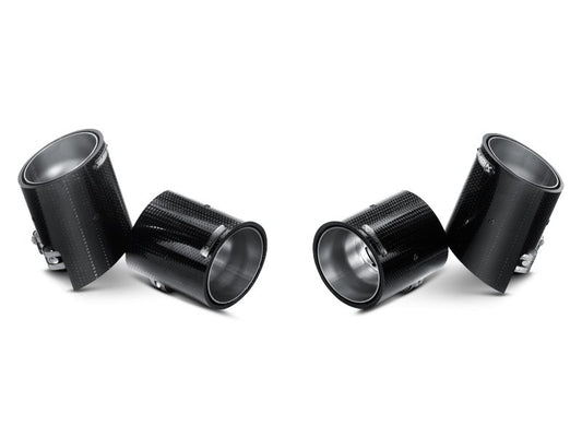 Akrapovic 11-12 BMW 1 Series M Coupe (E82) Tail Pipe Set (Carbon) - Crew Original