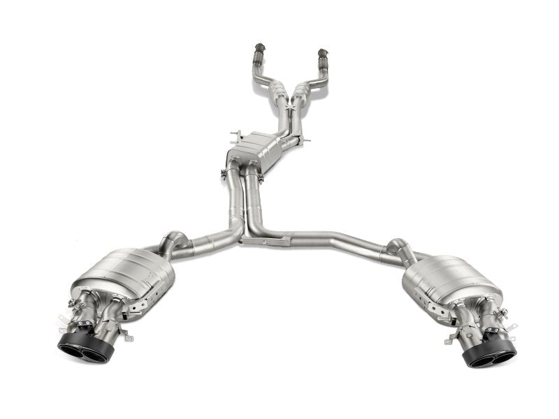 Akrapovic 14-17 Audi RS7 Sportback (C7) Evolution Line Cat Back (Titanium) w/ Carbon Tips - Crew Original