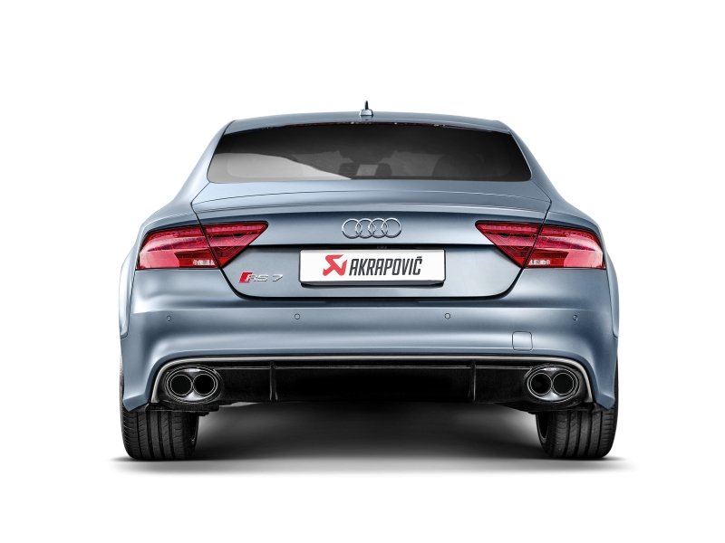 Akrapovic 14-17 Audi RS7 Sportback (C7) Evolution Line Cat Back (Titanium) w/ Carbon Tips - Crew Original