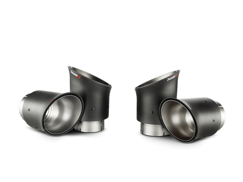 Akrapovic 14-19 Chevrolet Corvette Stingray (Excl Grand Sport) Slip-On Line (Titanium) w/Carbon Tips - Crew Original