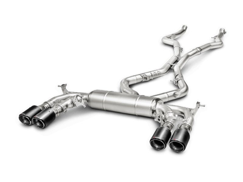 Akrapovic 15-17 BMW X5M (F85) Evolution Line Cat Back (Titanium) w/ Carbon Tips - Crew Original