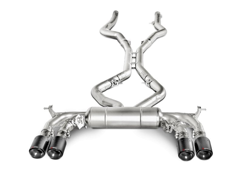 Akrapovic 15-17 BMW X5M (F85) Evolution Line Cat Back (Titanium) w/ Carbon Tips - Crew Original