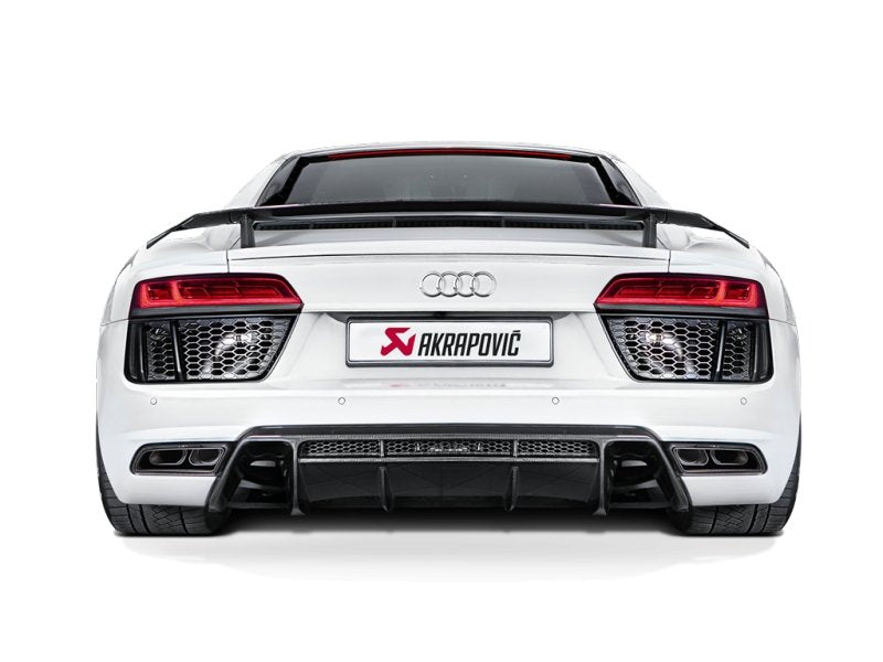 Akrapovic 16-17 Audi R8 5.2 FSI Coupe/Spyder Slip-On Line (Titanium) w/ Carbon Titanium Tips - Crew Original