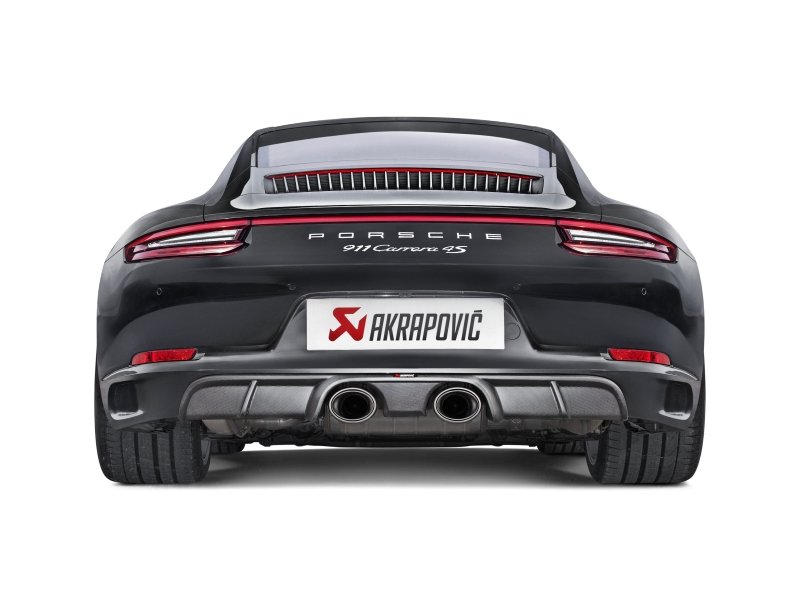 Akrapovic 16-17 Porsche 911 Carrera S/4/4S/GTS (991.2) Slip-On Line (Titanium) w/ Titanium Tips - Crew Original