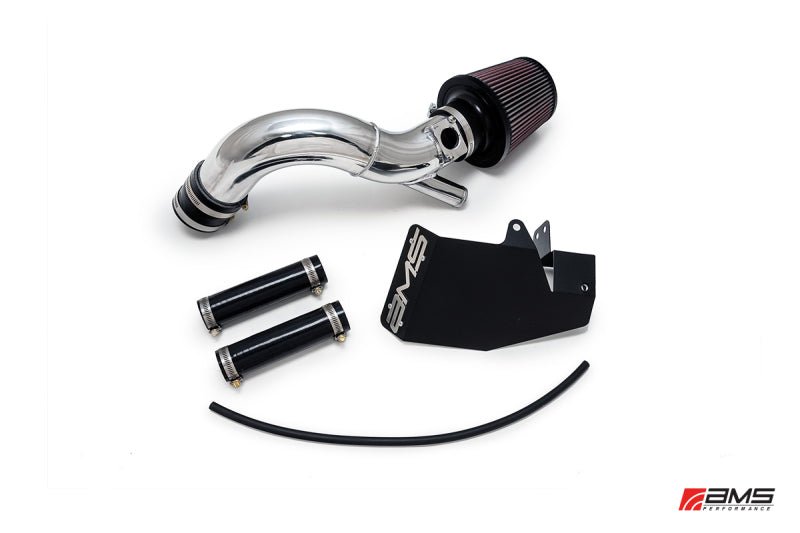 AMS Performance 08-15 Mitsubishi EVO X Replacement Intake Pipe w/MAF Housing & Bungs - Black - Crew Original