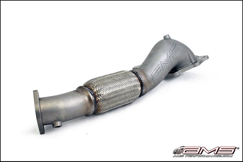 AMS Performance 08-15 Mitsubishi EVO X Widemouth Downpipe w/Turbo Outlet Pipe - Crew Original