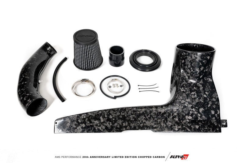 AMS Performance 2015+ VW Golf R MK7 Chopped Carbon Fiber Intake - Crew Original