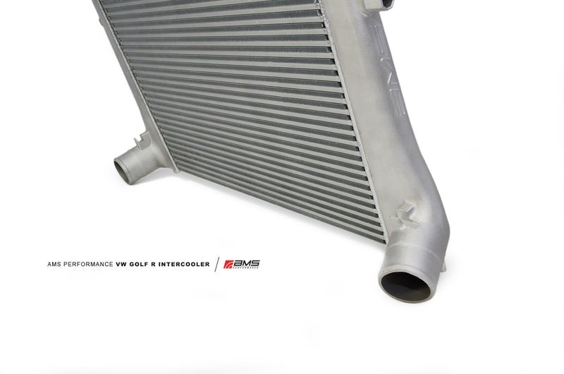 AMS Performance 2015+ VW Golf R MK7 Front Mount Intercooler Upgrade w/Cast End Tanks - Crew Original