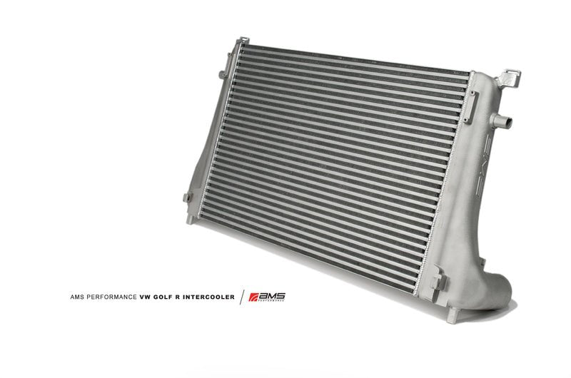 AMS Performance 2015+ VW Golf R MK7 Front Mount Intercooler Upgrade w/Cast End Tanks - Crew Original