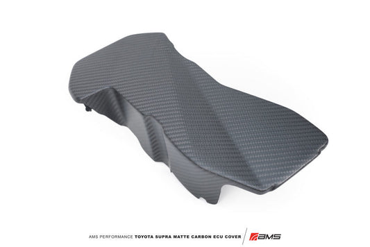 AMS Performance 2020+ Toyota GR Supra Carbon Fiber ECU Cover - Matte Carbon - Crew Original