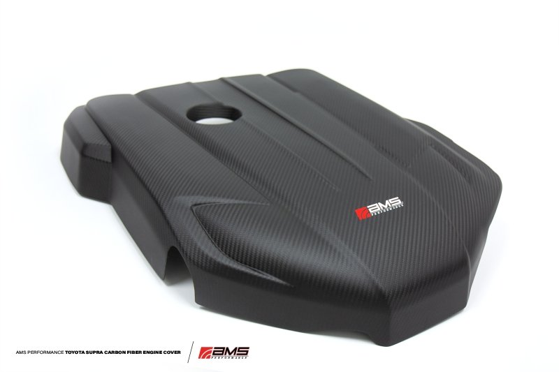 AMS Performance 2020+ Toyota GR Supra Carbon Fiber Engine Cover - Crew Original