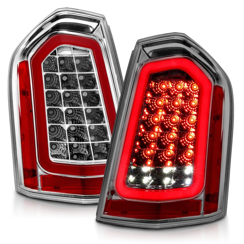 ANZO 11-14 Chrysler 300 LED Taillights Chrome w/ Sequential - Crew Original