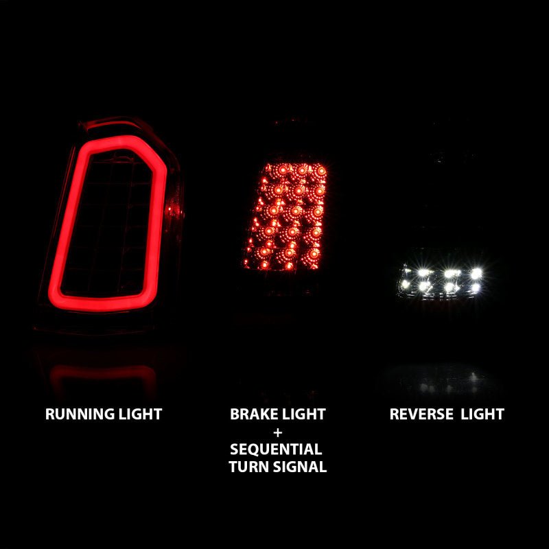 ANZO 11-14 Chrysler 300 LED Taillights Chrome w/ Sequential - Crew Original