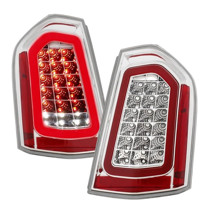 ANZO 11-14 Chrysler 300 LED Taillights Chrome w/ Sequential - Crew Original