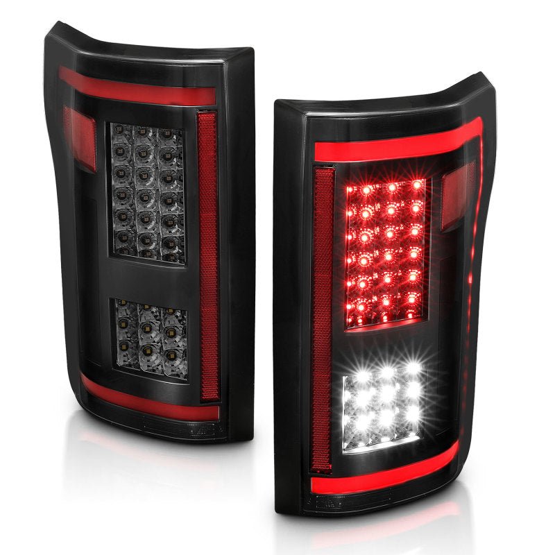 ANZO 15-17 Ford F-150 LED Taillights - Smoke - Crew Original